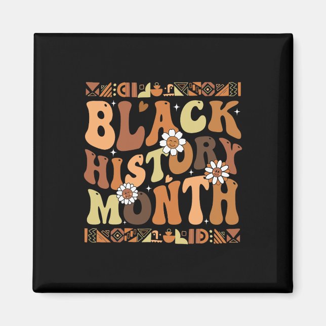 Jag är svarta historiemånaden afroamerikansk stolt magnet (Framsidan)