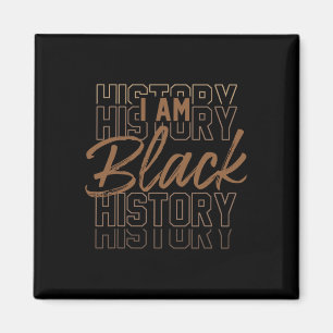 Jag Är Svarta Historiemånaden Afroamerikansk Stolt Magnet