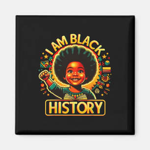 Jag är svarta historiemånaden afroamerikanska barn magnet
