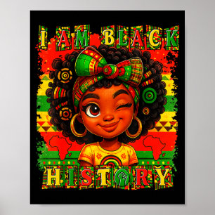 Jag är svarta historiemånaden svart stolthet afroa poster