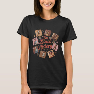 Jag är Svarta historiemånaden Svarta kvinnliga led T Shirt