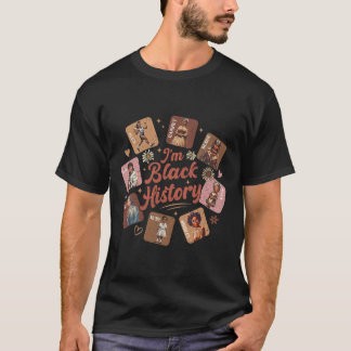 Jag är svarta historiemånaden svarta kvinnliga led t shirt
