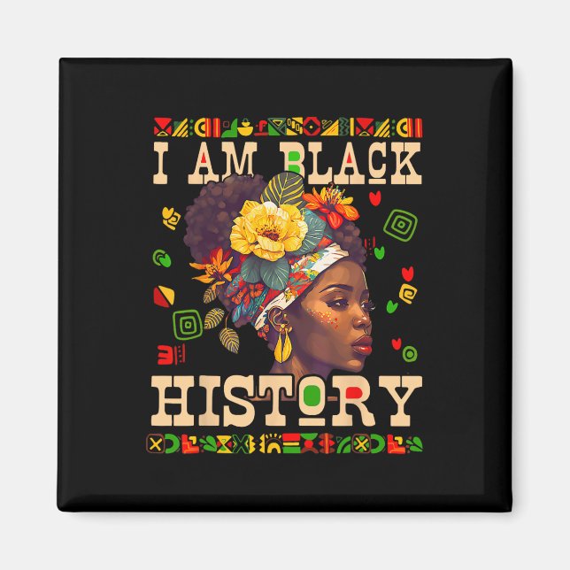 Jag är svarta historiemånadens firande afroamerika magnet (Framsidan)