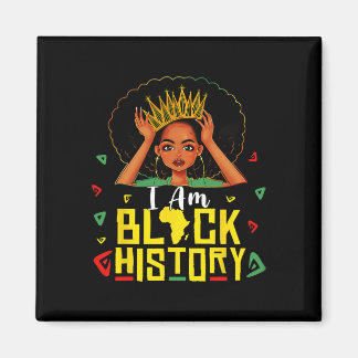 Jag är svarta historien kvinnor flicka svarta hist magnet