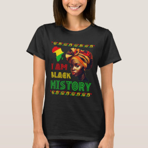 Jag är svarta historien kvinnor flicka svarta hist t shirt