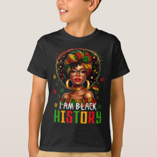 Jag är svarta historien kvinnor flicka svarta hist t shirt