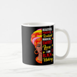 Jag är svarta historien kvinnor svarta historien m kaffemugg
