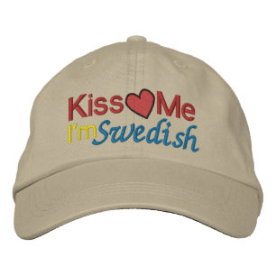 Jag är svenska av SRF Broderad Keps