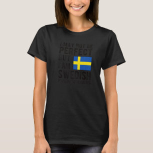 Jag är svenska Flagga Sverige Svenska rötter T Shirt