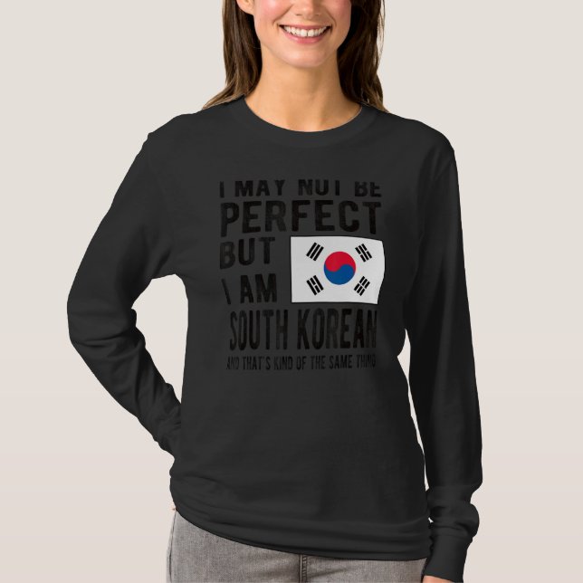 Jag är Sydkoreas sydkoreanska sydkoreanska Flagga T Shirt (Framsida)