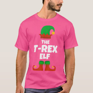 Jag är T-Rex Elf-familjens juldoft Trex T Shirt