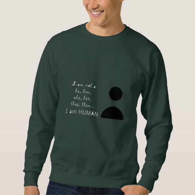 JAG ÄR T-Shirt Lång Ärmad Tröja (Framsida)