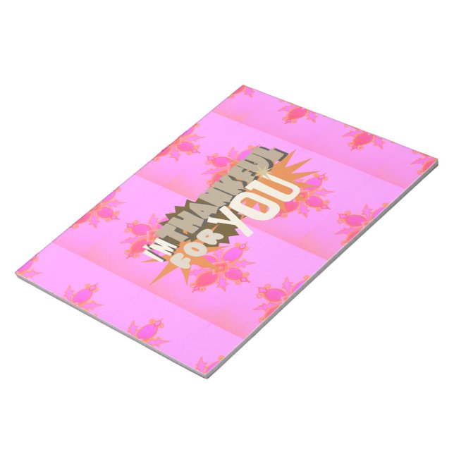 Jag är tacksam för dig: Ett hjärtligt uttryck Anteckningsblock (Vinklad)