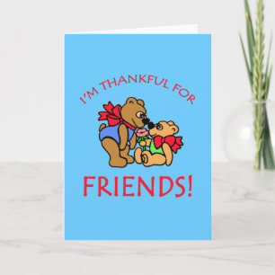 Jag är tacksam för Friends Thanksgiving Apparel Helgkort