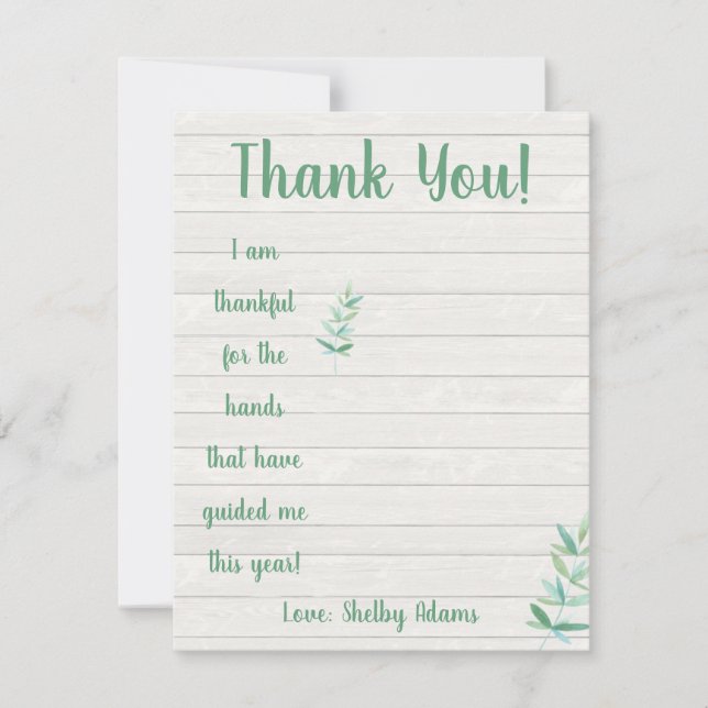 Jag är tacksam för händer som har väglett mig inbjudningar (Framsida)