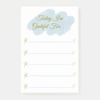 Jag är tacksam för Personligen tacksam Post-it Block