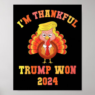 Jag är tacksam, Thanksgiving 2024 Turkiet i Turkie Poster