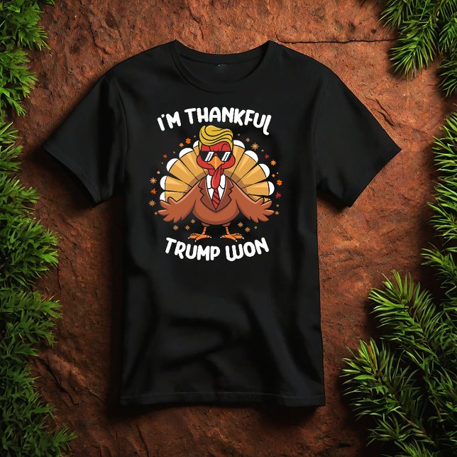 Jag är tacksam Trump Won 2024 Trump Thanksgiving T Shirt (Skapare uppladdad)