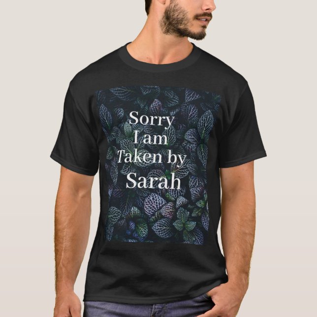 Jag är tagen BLACK & TROPICAL T Shirt (Framsida)