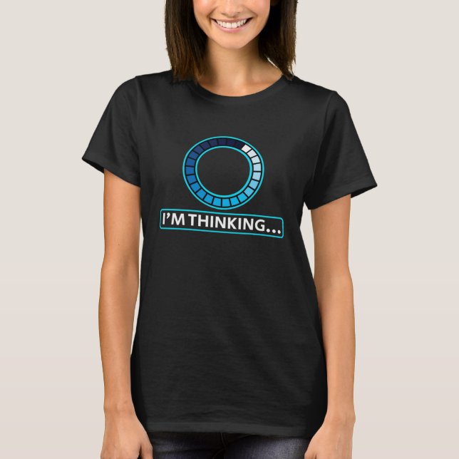 Jag är tänkande datateknik student t shirt (Framsida)