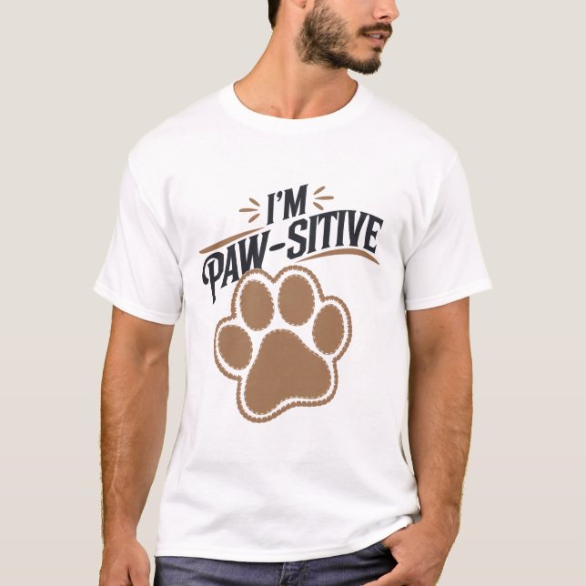 Jag är tass-aktiv t shirt (Framsida)