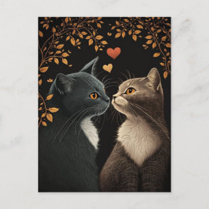Jag är Tass-sitiv Pun Valentine Day Postcard Helg Vykort
