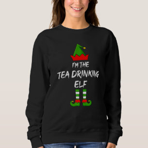 Jag är Tea Drinking Elf Matching Family Elf Chris T Shirt