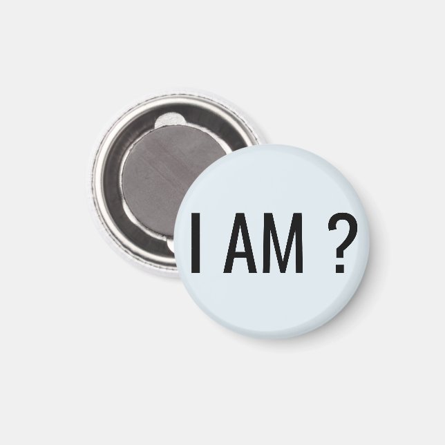 JAG ÄR Text  Magnet (Front/Back)