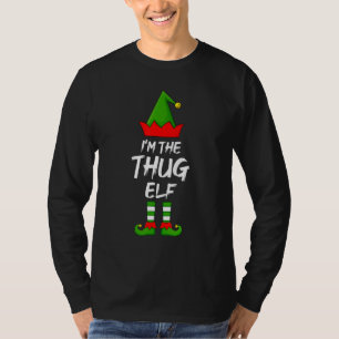 Jag är Thug Elf Matching Family Elf-julen T Shirt