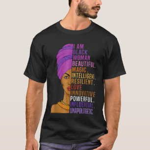 Jag är Tiffany Black Woman History Month 2023 Prid T Shirt