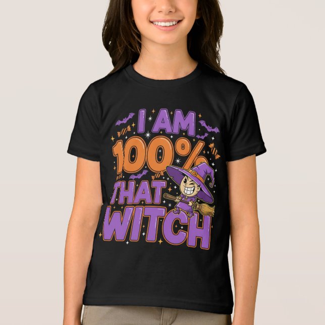 Jag är till 100 procent den där Halloween-Roligten T Shirt (Framsida)