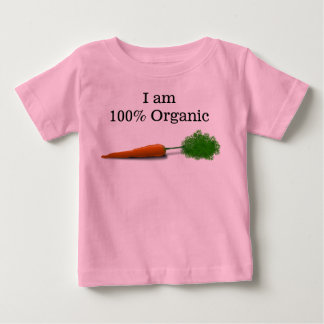 Jag är till 100 procent organisk barnkläder tee shirt