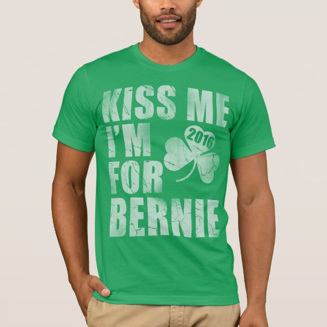 Jag är till Bernie 2016 St patrick's day Tröja (Framsida)