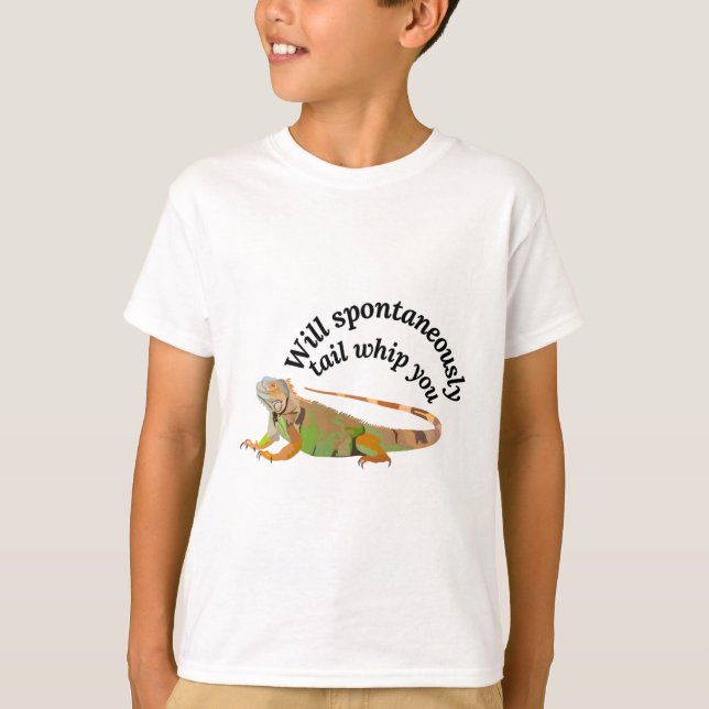 Jag är till Iguana T Shirt (Framsida)