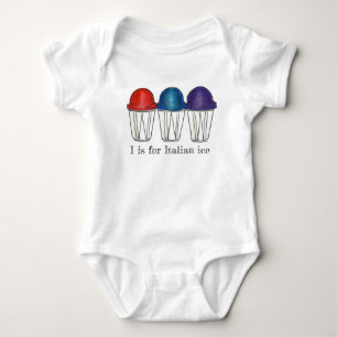 Jag är till italienska Ice Shaved Snocone Sno Cone Tee Shirt