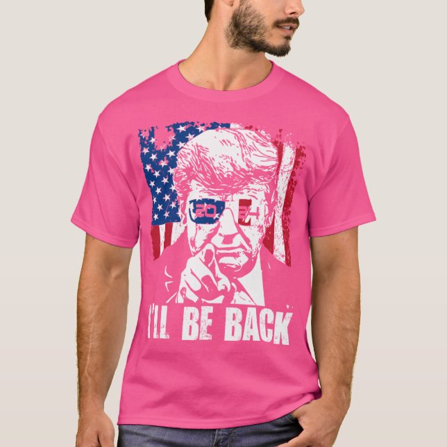 Jag är tillbaka 2024 Patriotic 4:e juli Amer T Shirt (Framsida)