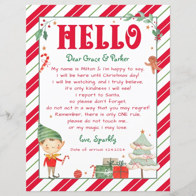 Jag är tillbaka Elf Välkommen Hej Jul Elf (Framsida)