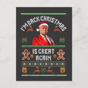 Jag är tillbaka, julen är fantastisk igen Trump va Vykort