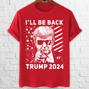 Jag är tillbaka Trump 2024 valprotrumm T Shirt