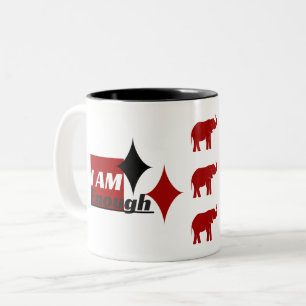 Jag är tillräckligt med 2-Tone Elephant Mugg
