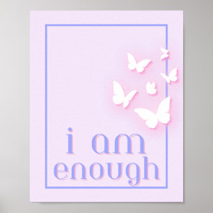 Jag är tillräckligt, Self-Kärlek-citat Poster