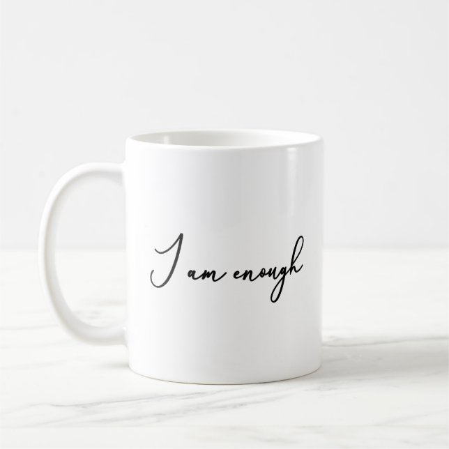 Jag är tillräckligt självbetjänt för självbetjänin kaffemugg (Vänster)