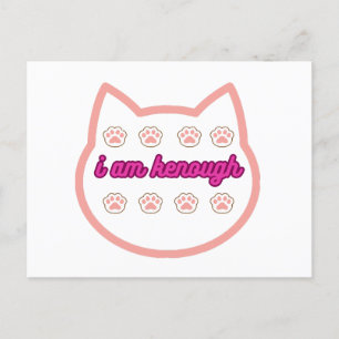 Jag är tillräckligt skicklig till-shert-katt helg vykort