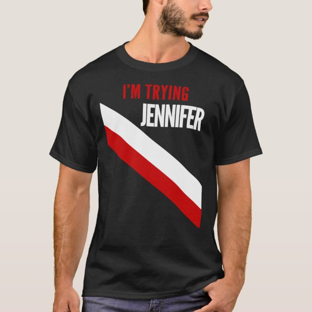 Jag är Tining Jennifer Essential  T Shirt (Framsida)