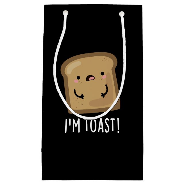 Jag är Toast Funny Bread Pun Mörk BG (Framsidan)