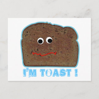 Jag är toast! vykort