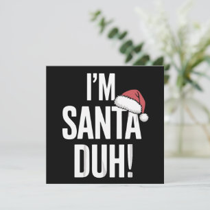 Jag är tomte duh rolig julpresentidé julkort