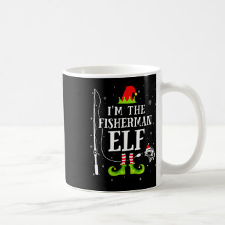 Jag är Tomte Fiskaren Matchande Rolig Fisketur Jul Kaffemugg