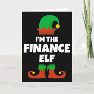 Jag är Tomtenisse för finanser Familj Pyjamas jul Kort