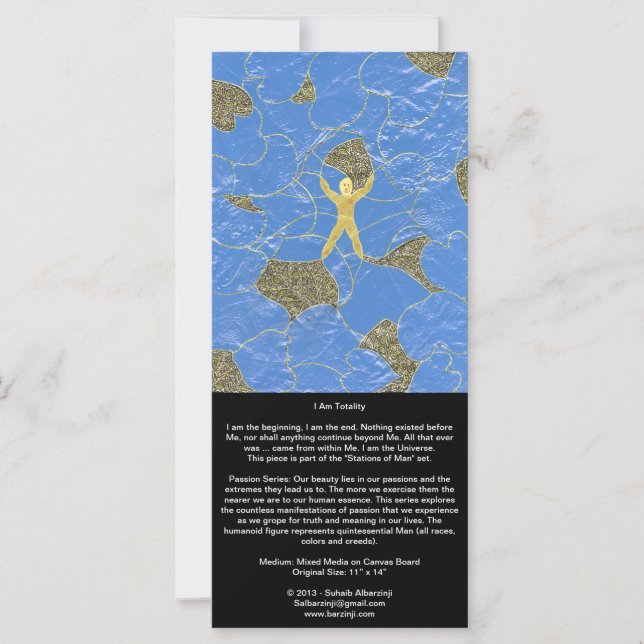 Jag är Totality och All Sak faller med långa kort (Framsida)